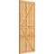 Ekena Millwork Framed Board-n-Batten Shutters w/Z-Bar, Rough Sawn Western Red Cedar, 26 7/8W x 63H, PR RBF06Z26X063RWR - alternate 2